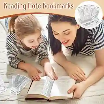 100 Pcs Reading List Bookmark Tracker 3 x 8 Personal Library Card Bookmark Book Tracker Reading Page Cards Reading Log Notecards for Student Kids Reading Lover Readers Literary Gifts Book Accessories