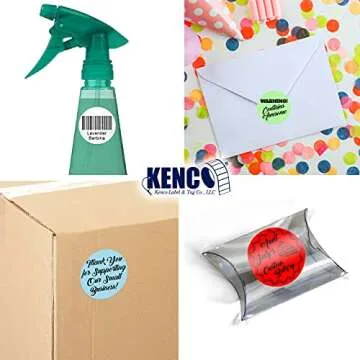 2” Circle Direct Thermal Perforated Stickers Labels for Barcodes, Address, Small Business Labeling, Inventory and Color Coding – Compatible with Zebra, Rollo, Munbyn, and More (Green, 1 ROLL)