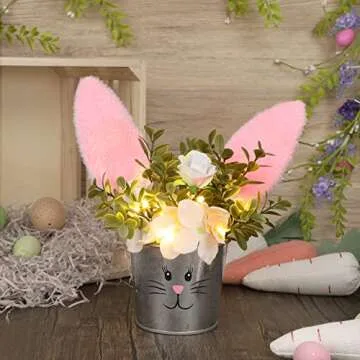 Charming Bunny Table Decor for Easter Celebrations