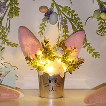 Charming Bunny Table Decor for Easter Celebrations