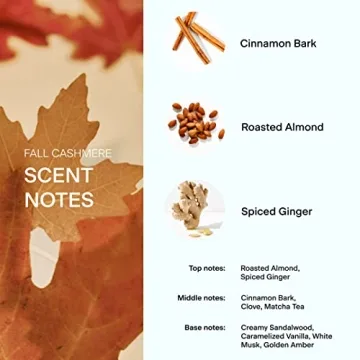 Skylar Fall Cashmere Eau de Parfum - Hypoallergenic & Clean Perfume for Women & Men, Vegan & Safe for Sensitive Skin - Spicy Gourmand Perfume with Notes of Cinnamon, Almond & Ginger - 50mL /1.7 Fl oz