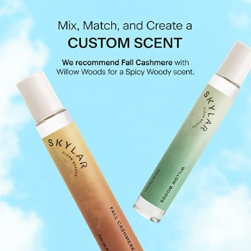 Skylar Fall Cashmere Eau de Parfum - Hypoallergenic & Clean Perfume for Women & Men, Vegan & Safe for Sensitive Skin - Spicy Gourmand Perfume with Notes of Cinnamon, Almond & Ginger - 50mL /1.7 Fl oz