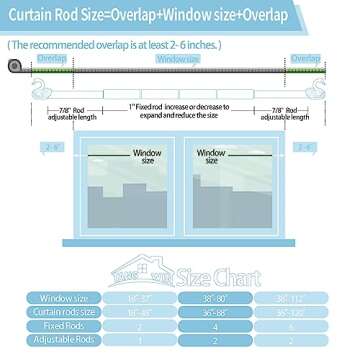 TANGWIN Antique White Curtain Rods for Windows 48 to 84 Inch(4-7ft),1 Inch Adjustable Curtain Rod,Heavy Duty Curtain Rods,Decorative Swan Finials Drapery Rods,Window Curtain Rod 36-88",Ivory White