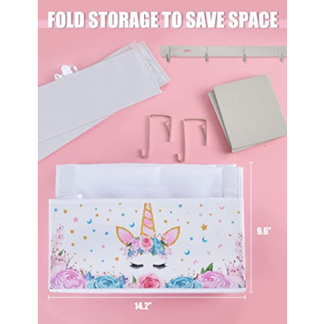 WERNNSAI Unicorn Over Door Organizer - Perfect for Kids Storage