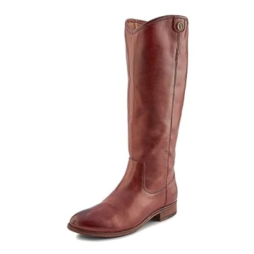 Frye Melissa Button 2 Equestrian-Inspired Tall Boots in Mahogany - Size 9.5M