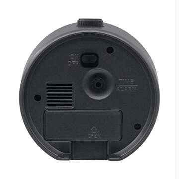 Seiko Mai Heritage Alarm Clock, Classic Black