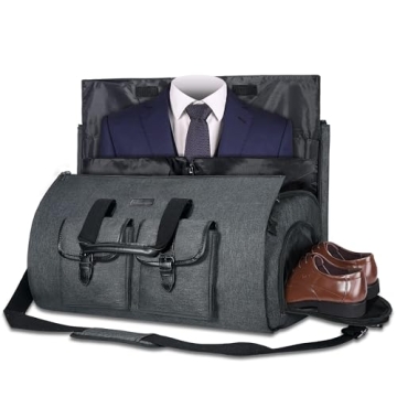 UNIQUEBELLA Large Duffel Suit Travel Bag with Shoe Pouch