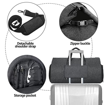 UNIQUEBELLA Large Duffel Suit Travel Bag with Shoe Pouch
