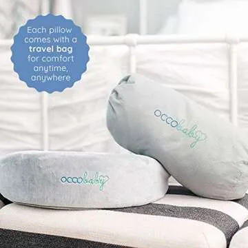 OCCObaby Pregnancy Wedge Pillow for Maternity | Memory Foam Pregnancy Pillow for Sleeping, Belly, Knees, Back and Legs | Maternity Wedge Pillow for Belly Support During Side Sleeping