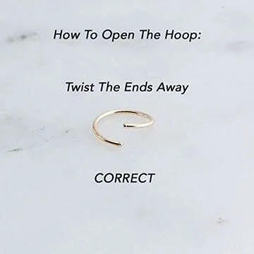 Stylish Gold Silver Hoop Earrings for Multiple Piercings