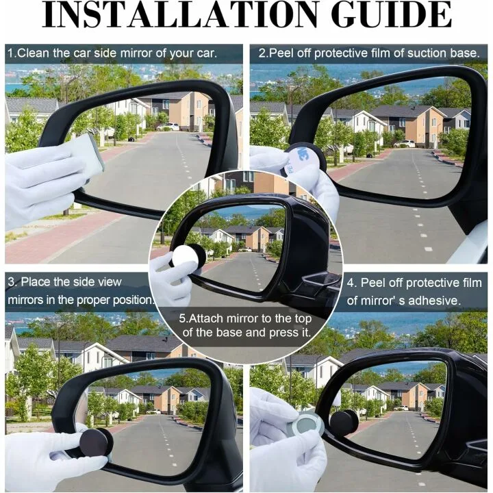 LivTee Blind Spot Mirrors - Pack of 2 for Vehicles