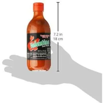 Valentina hot & extra hot sauce , black & yellow label 12,5 oz (pack of 2)