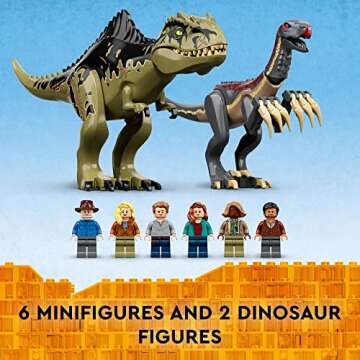 LEGO Jurassic World Giganotosaurus & Therizinosaurus Set