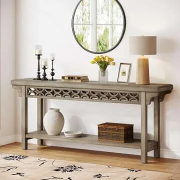 Tribesigns Elegant Farmhouse Console Table for Home