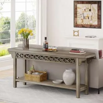 Tribesigns Elegant Farmhouse Console Table for Home