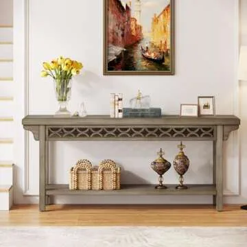 Tribesigns Elegant Farmhouse Console Table for Home