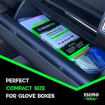 Rhino USA Tire Plug Kit for Flat Tire Repair - Heavy Duty Compact Tire Patch Kit for Fixing Flat on Car, UTV, ATV, Motorcycle, RV, SUV, Trailer - Professional Grade Emergency Tire Repair Tools