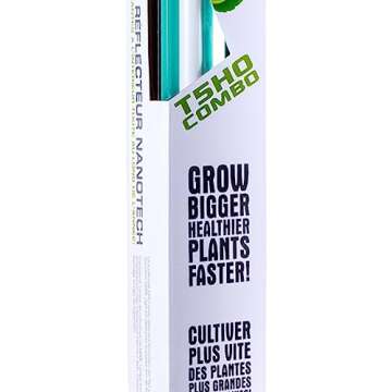 SunBlaster T5HO 2 Feet 24 Watts, 6400 Kelvin Grow Light Lamp Ballast Fixture with NanoTech Reflector for Indoor Home Gardens and Plants