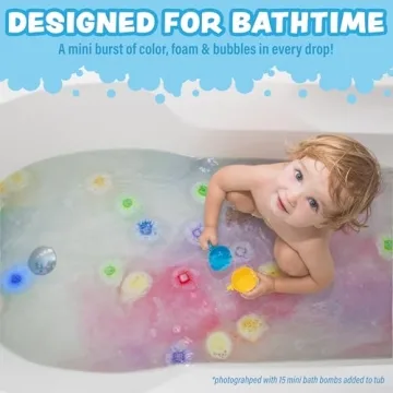 Lil' Bursts Mini Bath Bombs - 90 Count Fun for Kids