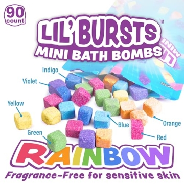 Lil' Bursts Mini Bath Bombs - 90 Count Fun for Kids