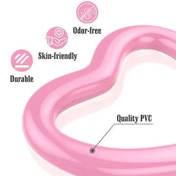 MoKo Heart Shaped Inflatable Pool Float for Adults