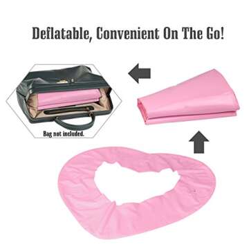 MoKo Inflatable Pool Floats for Adults, Clearance Bachelorette Party Decorations Heart Shaped Swim Ring Summer Swimming Tube Water Fun Beach Wedding Pool Toys Swimming Circle, Rose Gold