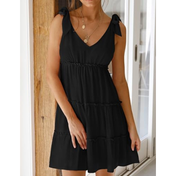 ZESICA Women's Summer Mini Dress for Stylish Comfort