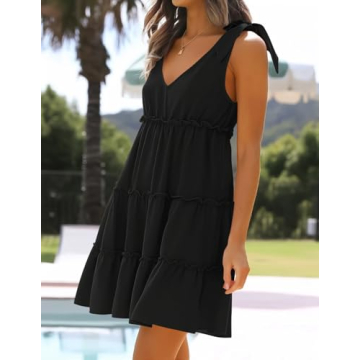 ZESICA Women's Summer Mini Dress for Stylish Comfort