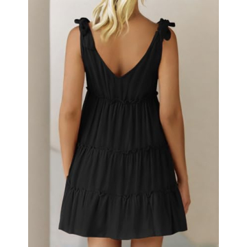 ZESICA Women's Summer Mini Dress for Stylish Comfort