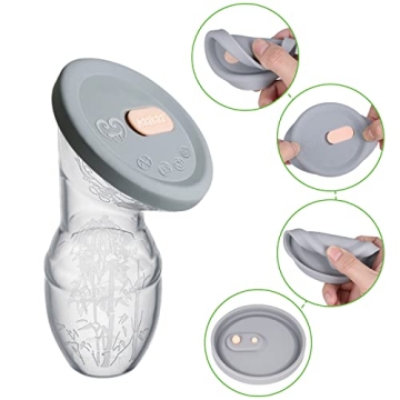Haakaa Silicone Breast Pump with Lid for Easy Milk Collection