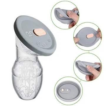 Haakaa Silicone Breast Pump with Lid for Easy Milk Collection