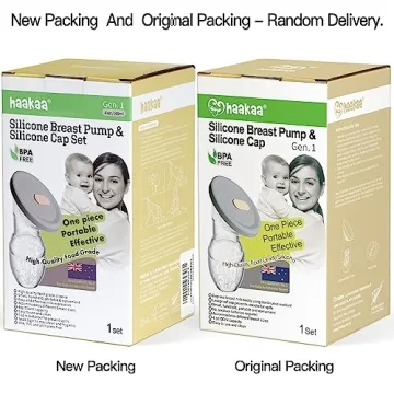 Haakaa Silicone Breast Pump with Lid for Easy Milk Collection