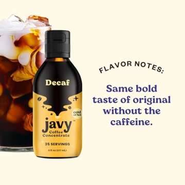 Javy Original & Decaf Coffee Concentrate - Cold Brew Coffee, Perfect for Instant Iced Coffee, Cold Brewed Coffee and Hot Coffee, 35 Servings