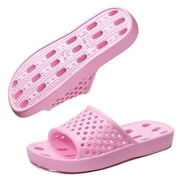Comfortable Non-Slip Shower Shoes for Home and Gym Use