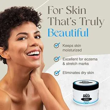 True Shea - Moisturizing African Whipped Shea Butter, Vanilla, All-Natural Skincare Must-Have, Made from Unrefined Raw Shea Butter Enriched with Sunflower & Coconut Oil for Skin, No Parabens, 8 oz