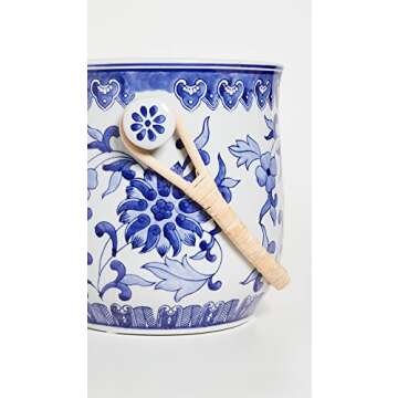 Two's Company Inc Canton Collection Wine Bucket, White, One Size