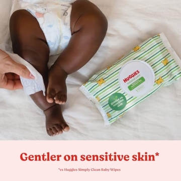 Huggies Natural Care Sensitive Baby Wipes, Hypoallergenic, 99% Purified Water, 3 Refill Packs (624 Wipes Total) packaging may vary