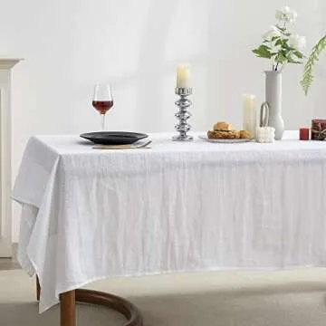 EVERLY 100% Pure Linen Tablecloth for Events and Dining