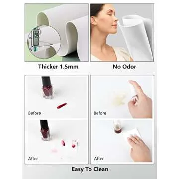 Professional Nail Art Table Mat for Perfect Manicures