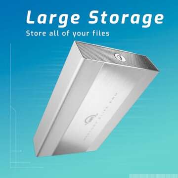 OWC Mercury Elite Pro 6TB External Hard Drive Enclosure for 3.5 Inch SATA Drives, USB 3.2 and USB-A/...