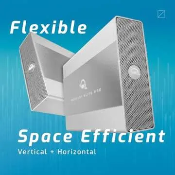 OWC Mercury Elite Pro 6TB External Hard Drive Enclosure for 3.5 Inch SATA Drives, USB 3.2 and USB-A/USB-C Thunderbolt Connection, Professional Plug n Play HDD Enclosure with Power Adapter