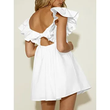 Teurkia Women's Summer Dress Deep V Neck A-Line Beach