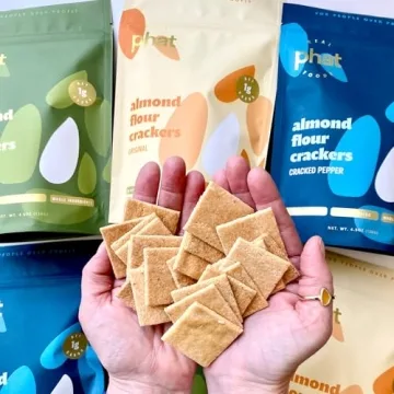 Almond Flour Crackers - Low Carb & Gluten-Free Variety Pack
