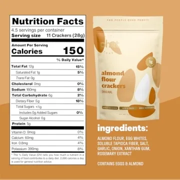 Almond Flour Crackers - Low Carb & Gluten-Free Variety Pack