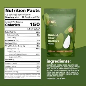 Almond Flour Crackers - Low Carb & Gluten-Free Variety Pack