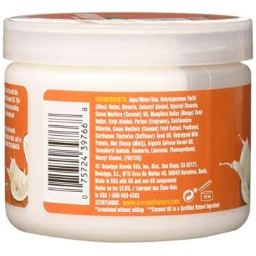 Creme of Nature Hydrating Curling Cream, Coconut Milk Detangling and Conditioning Formula for Normal Hair, 11.5 Oz