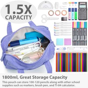 SPACEMATE Pencil Case Pouch Bag - Cute & Functional Storage for Students