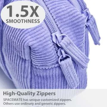 SPACEMATE Large Pencil Case Durable Corduroy Bag for School