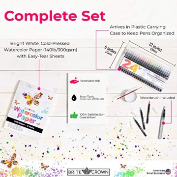 Brite Crown Watercolor Set - Perfect for Creative Minds