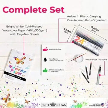 Brite Crown Watercolor Set - Perfect for Creative Minds